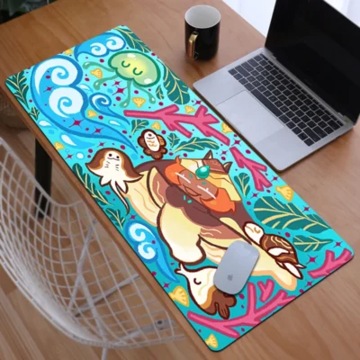 Mouse Pads Cookie Run Kingdom Rubber Mat Deskmat Mause Pad Gamer Keyboard Gaming Pc Accessories Mausepad 7 - Cookie Run Kingdom Store