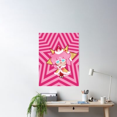 Strawberry Crepe Cookie! Cookie Run Kingdom Poster Official Cookie Run Kingdom Merch