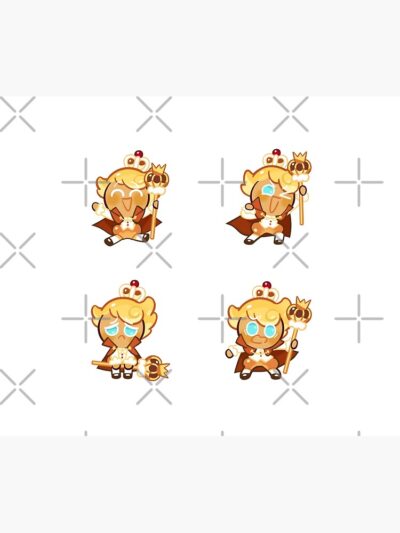 Cute Custard Cookie Sticker Pack - Cookie Run Kingdom Tapestry Official Cookie Run Kingdom Merch