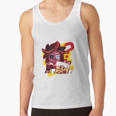 Cookie Run Kingdom Red Velvet Cookie Line Sticker Tank Top Official Cookie Run Kingdom Merch