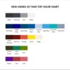 tank top color chart 1 - Cookie Run Kingdom Store