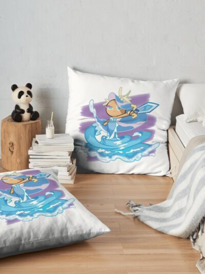 Sea Fairy Cookie ! Cookie Run Kingdom Throw Pillow Official Cookie Run Kingdom Merch