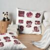 Red Velvet Cookie! Cookie Run Kingdom Sticker Pack Throw Pillow Official Cookie Run Kingdom Merch