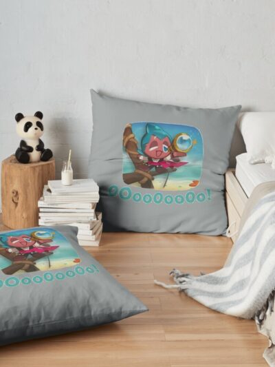 Cookie Run Kingdom Ooo Throw Pillow Official Cookie Run Kingdom Merch