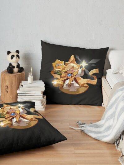 Vanilla Cookie - Cookie Run Kingdom Throw Pillow Official Cookie Run Kingdom Merch