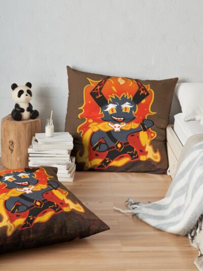 Capsaicin Cookie Cookie Run Kingdom Throw Pillow Official Cookie Run Kingdom Merch