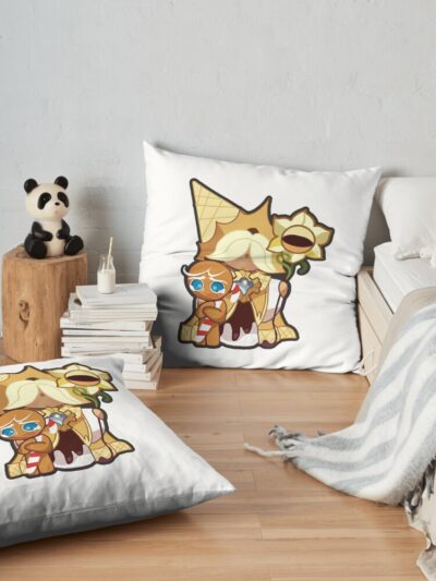 Vanilla Cookie - Cookie Run Kingdom Throw Pillow Official Cookie Run Kingdom Merch