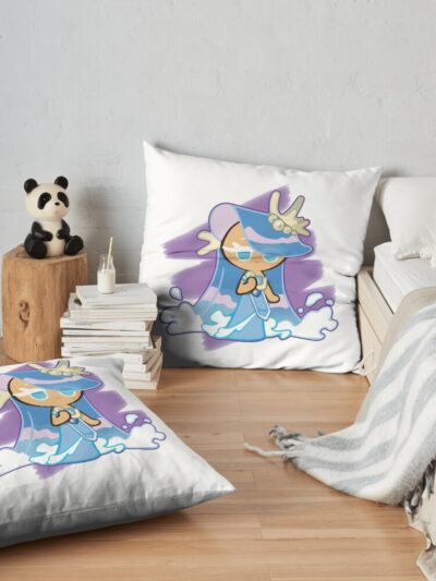 Sea Fairy Cookie ! Cookie Run Kingdom Throw Pillow Official Cookie Run Kingdom Merch