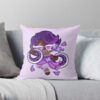 Lilac Cookie Throw Pillow Official Cookie Run Kingdom Merch