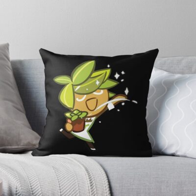 Herb Cookie Throw Pillow Official Cookie Run Kingdom Merch