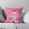 Strawberry Crepe Cookie! Cookie Run Kingdom Throw Pillow Official Cookie Run Kingdom Merch