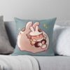 Funny Moon Rabbit Cookie Run Kingdom Throw Pillow Official Cookie Run Kingdom Merch