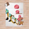 Gingerbrave And Strawberry Cookie Cookie Run Kingdom Throw Blanket Official Cookie Run Kingdom Merch