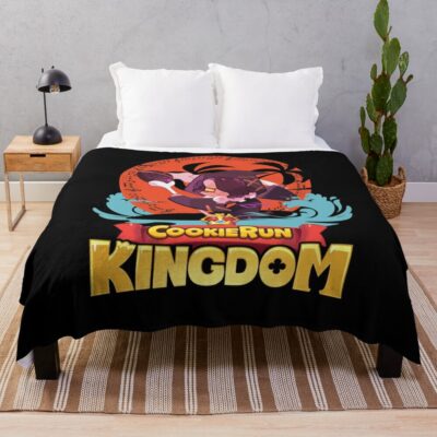 Music Palm Licorice Cookie Throw Blanket Official Cookie Run Kingdom Merch