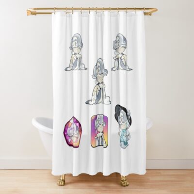 Oyster Cookie Run Kingdom Sticker Pack Shower Curtain Official Cookie Run Kingdom Merch