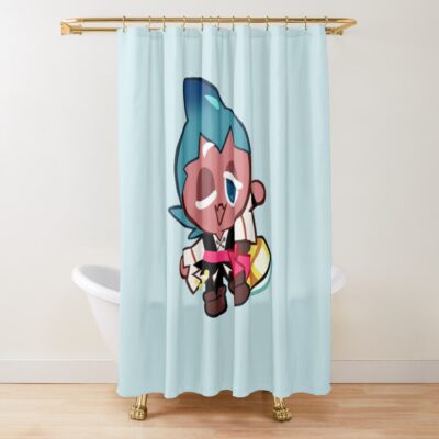 Sorbet Shark Cookie! Cookie Run Kingdom Shower Curtain Official Cookie Run Kingdom Merch