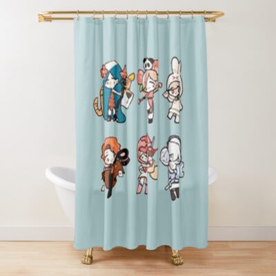 Funny Moon Rabbit Cookie Run Kingdom Shower Curtain Official Cookie Run Kingdom Merch