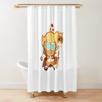 Custard Cookie - Cookie Run Kingdom Shower Curtain Official Cookie Run Kingdom Merch