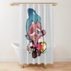 Sorbet Shark Cookie! Cookie Run Kingdom Shower Curtain Official Cookie Run Kingdom Merch