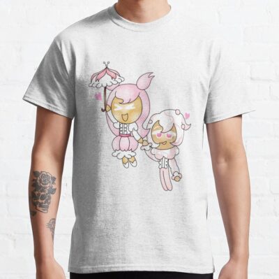 Whipped Cream Cookie X Cherry Blossom Cookie T Shirt - Cookie Run Kingdom Store